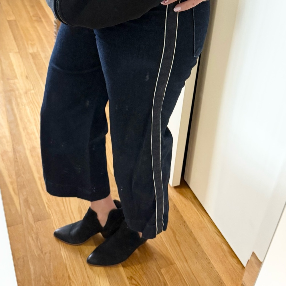 J Brand Liza Mid-Rise Wide Leg Culotte Jeans – Border | Size 26 - Picture 11 of 15